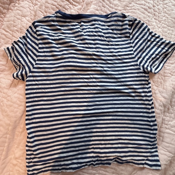 J. Crew Blue and White Striped Tee - Picture 5 of 5